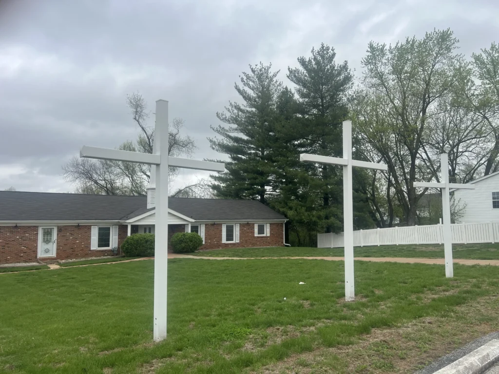 Church with 3 crosses