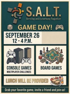 S.A.L.T. Game Day Event Flyer