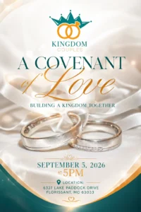A Covenant of Love Kingdom Couples Marriage Dinner - Flyer